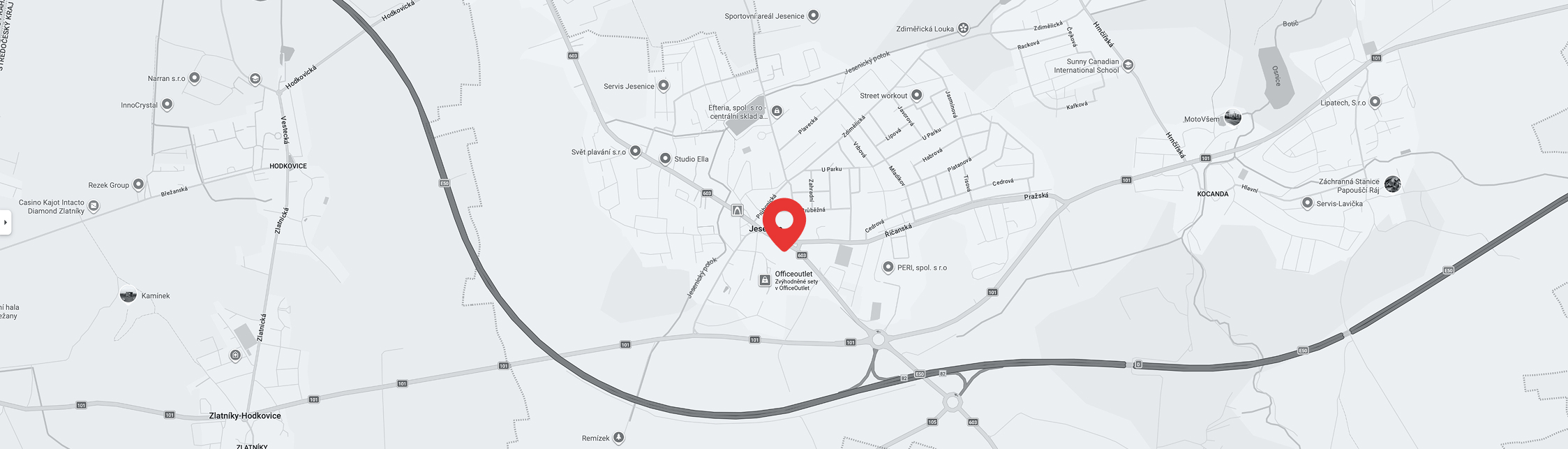 mapa mobilní verze